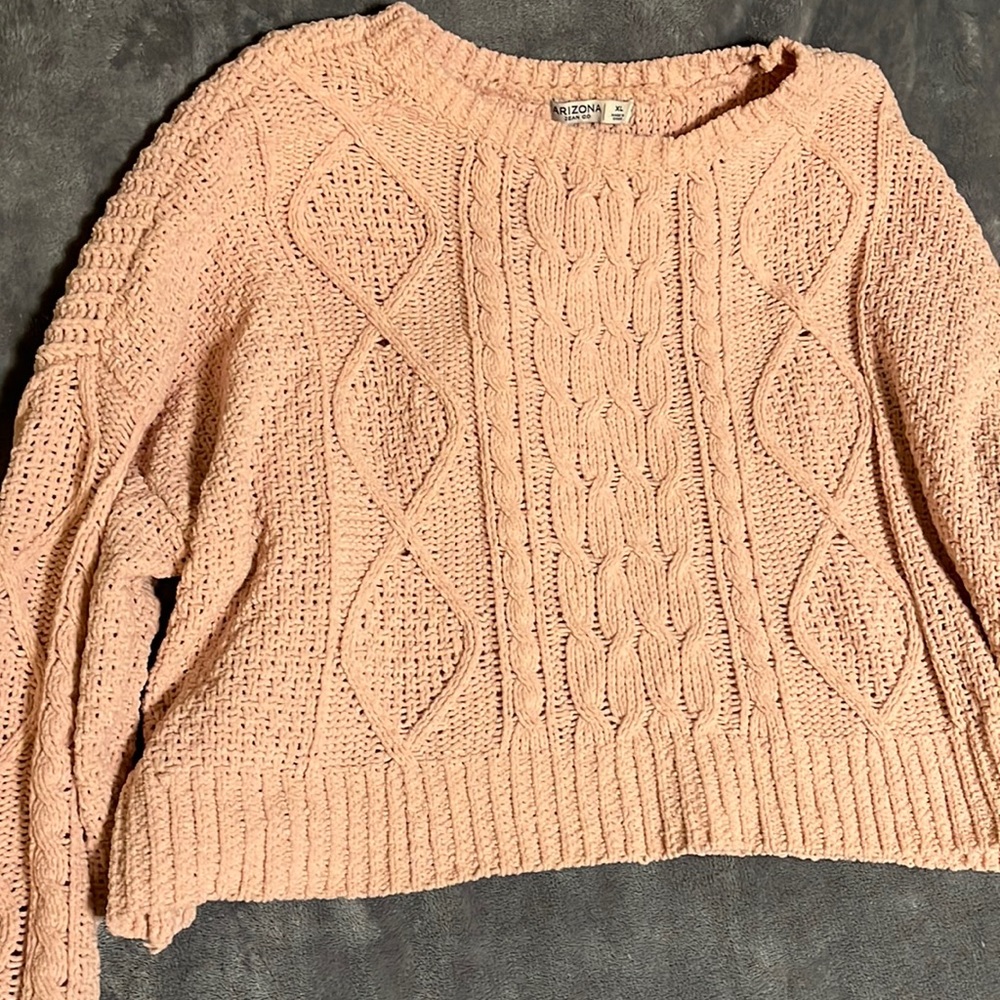 Pink knit sweater